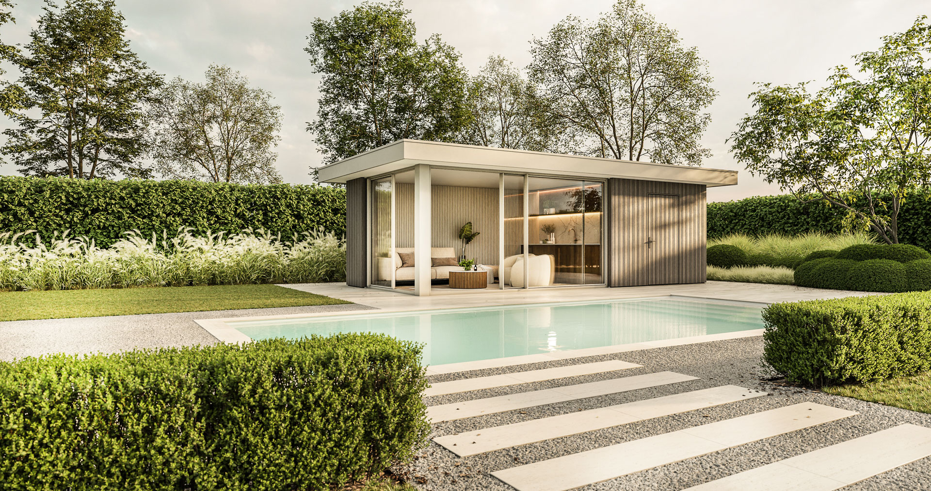 Model Oltrona modern tuinhuis